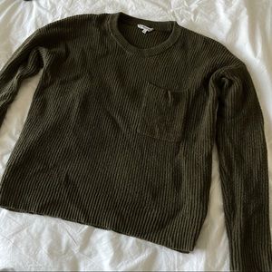 Madewell dark green sweater